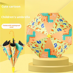 Mignon Anime Enfants Parapluies Fabricant Dessin Animé Pluie Enfants Parapluie avec Couvercle En Plastique En Gros - Product Image 5