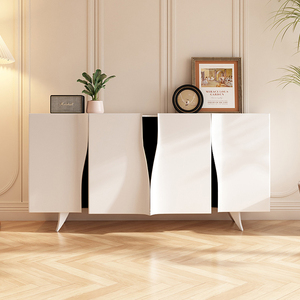 BS8696 Crema muebles de sala de estar Venta barata de alta calidad Muebles para el hogar Simple Consola Gabinete Aparador - Product Image 6