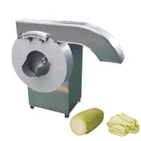 Kommerzielle Kartoffel-Pommes-Frites-Schneidemaschine Automatischer Gemüseschneider für die Verarbeitung von Süßkartoffeln, Radieschen und Karotten