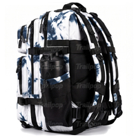 Sac à dos de fitness Trailpop 45L avec logo personnalisé, compartiments pour bouteille shaker, boîte à pilules et organiseur de suppléments pour la musculation