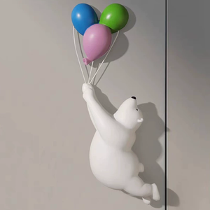 <b>Custom</b> Cartoon <b>Balloon</b> Bear Ornaments Abstract Art Figurines Resin and Plastic Crafts for Indoor Display or Gifts - Product Image 3