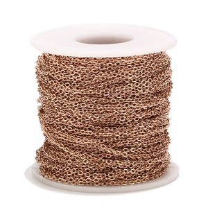 Perlengkapan Perhiasan Baja Anti Karat Emas Grosir Rantai Salib untuk Pembuatan Gelang Kalung - Product Image 3