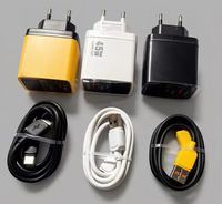 Cargador de Pared con Enchufe Europeo de 45 W para Teléfono Móvil, Carga Rápida Tipo C PD USB, con Cable USB C, Adaptador de Corriente USB-C de Carga Rápida de 45 W