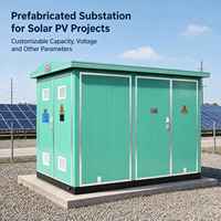Transformateur de sous-station préfabriquée compacte pour centrale photovoltaïque, station solaire photovoltaïque, raccordement au réseau extérieur