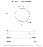 MOYU Bijoux personnalisables OEM ODM Style minimaliste Bracelet en argent sterling 925 fin avec opale pour femmes
