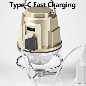 Smiling Shark Outdoor <b>Camping</b> <b>Lantern</b> LY-8242 Rechargeable <b>LED</b> Portable Lamp Metal Body With Clock Feature - Product Image 5