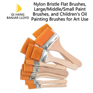 แปรงทาสีขนหมูธรรมชาติสำหรับงานอุตสาหกรรม ด้ามไม้ ขนหมูหางนกสำหรับงาน DIY คุณภาพจากโรงงาน - Product Image 6