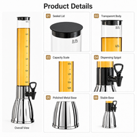 Distributeur de bière commercial de table avec robinet pour bars, restaurants, fêtes et traiteurs