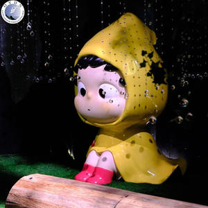 Escultura de Personaje de Dibujos Animados Gigante de Fibra de Vidrio Personalizada OEM/ODM, Estatua de IP Moderna, Resistente al Agua y a los Rayos UV, para Centros Comerciales y Exposiciones de Arte - Product Image 2