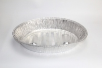 Plaques de cuisson ovales en aluminium de qualité supérieure avec couvercle en plastique, résistantes au four, pour barbecue et utilisation au four à domicile, 4680 ml
