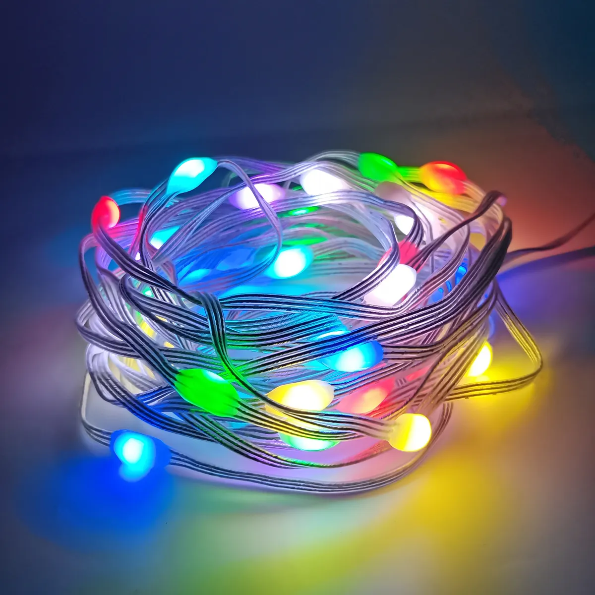 Color Changing LED Fairy String Lights APP Remote Control 33ft 66 Waterproof Firefly Twinkle Lights Fairy Lights For Christmas