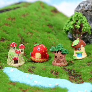 Ornements de paysage miniatures, artisanat en résine, <span class=keywords><strong>cabane</strong></span> <span class=keywords><strong>dans</strong></span> <span class=keywords><strong>les</strong></span> <span class=keywords><strong>arbres</strong></span> de dessin animé, accessoires et matériaux de bricolage pour l'aménagement paysager - Product Image 2