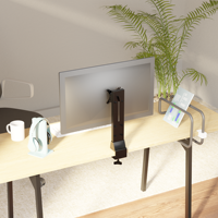 Support de bras de moniteur PC LCD triple flexible de prix concurrentiel de mobilier de bureau de ruban Offre Spéciale