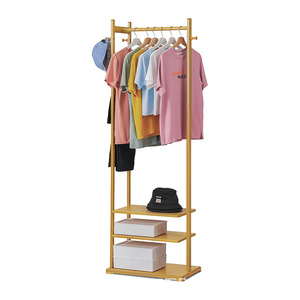 Perchero de bambú Nan, 57x36x176 cm, soporte de almacenamiento multifuncional para dormitorio, entrada, diseño escandinavo - Product Image 5