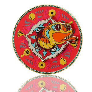 Pins de esmalte duro giratorios de 360 grados con diseño de rana de la fortuna dorada, personalizados, lindos, estilo anime, con rana china de la fortuna para la suerte - Product Image 2