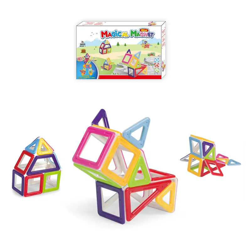 New Style Colorful Magnet Toys Building Block Sets Puzzle 3D Metal Educational Games for Babies