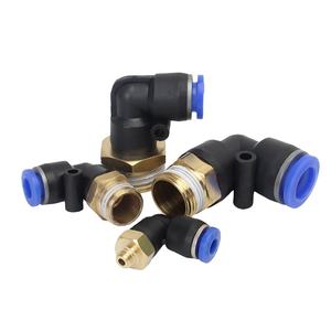 Conector de codo <span class=keywords><strong>PL</strong></span> de 90 grados, rosca macho, codo de <span class=keywords><strong>pl</strong></span>ástico, accesorio neumático, accesorios de aire de latón - Product Image 1