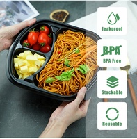 Groothandel Wegwerp Rechthoekige PP Plastic Saladeboxen Fruit Vlees Bakjes Deksels Lunch Voedselverpakking Afhaallocatieboxen Gerecycled