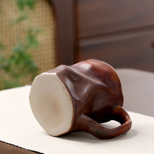 Wholesale 320ml Vintage Handmade <b>Ceramic</b> Mug Japanese Creative Coarse Pottery Coffee <b>Cup</b> - Product Image 4