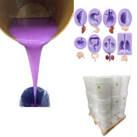 Shore A 10 rtv2 modèle manuel design caoutchouc de silicone liquide pour la fabrication de moules à bougies et à savon d'art
