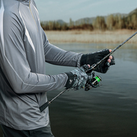 GOLOVEJOY DB68 Gants de pêche pour l'hiver, eau glissante, chaude, anti-coup, convient aux hommes qui attrapent du poisson avec des hameçons ou des leurres.