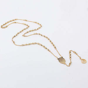 Collana Del <span class=keywords><strong>Rosario</strong></span> cattolico <span class=keywords><strong>In</strong></span> Acciaio Inox <span class=keywords><strong>In</strong></span> Rilievo <span class=keywords><strong>In</strong></span> <span class=keywords><strong>Oro</strong></span> da Uomo Collana Del <span class=keywords><strong>Rosario</strong></span> - Product Image 6