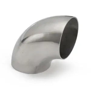 Stainless Steel 1.5", 1.75" 2", 2.25", 2.5", 2.75", 3", 3.5", 4" Weld Long Radius 90 Elbows For Car Modified Exhaust Elbow Pipe