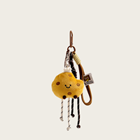 Nouveauté : Porte-clés en peluche créatif en forme de mini-aliments, doux, 3D, style dessin animé mignon, prix d'usine pour sacs à main et cadeaux entre amis