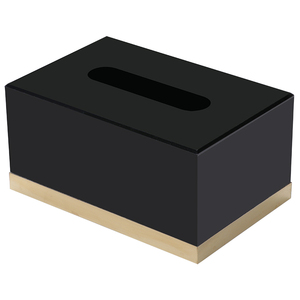 RUIGUAN Luxury High Quality Customized Rectangular Acrylic Large Acrylic Tissue Box Cover Tissue Box Restaurant/Hotel