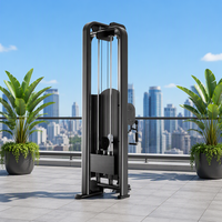 Machine de musculation commerciale multifonctionnelle à câble en acier pour exercices de tirage et de poussée pectorale, avec pile de poids de 100kg/140kg, modèle EM1026