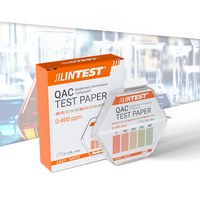 Papel de Prueba QAC JILINTEST, Tiras Reactivas para Compuestos de Amonio Cuaternario de 0-400 ppm, Detección Rápida y Precisa
