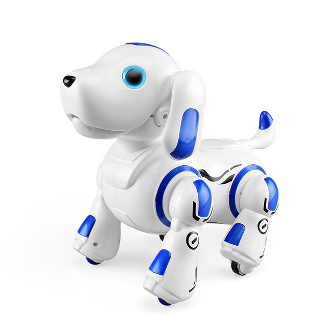 Educational Interactive Remote Control Robot Dog ABS Plastic Toy with Dancing & Light/Sound Functions for Girls Ages 4+