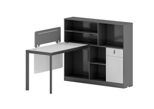 Scrivania del personale moderno 2 posti tavolo ufficio partizione per Workstation - Product Image 5