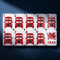 160 tuiles de mahjong américaines, ensemble gravé à 5 couches London Calling pour les amateurs de culture britannique