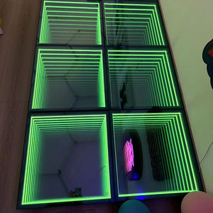 Miroir DJ RVB magnétique sans fil 3D LED Piste de danse pour bar Disco Veilleuse pour <span class=keywords><strong>pub</strong></span>, scène ou événements d'entreprise - Product Image 1