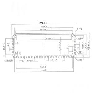Caixa de alumínio para armário amplificador, projeto de alumínio - Product Image 6