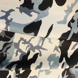 Colore arancione tessuto all'ingrosso poliestere digitale kaki camouflage uniforme tessuto 100 poliestere tessuto