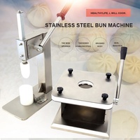 Machine à faire des petits pains manuelle en acier inoxydable, équipement de cuisine pour petits pains, machine à former des petits pains cuits à la vapeur