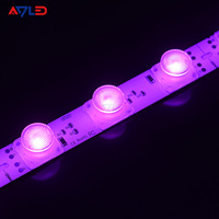 Barre lumineuse LED 12V 18W 18LEDs SMD3030 RGB avec éclairage de bord, contrôle par application, certifiée CE ROHS, IP65, guirlandes lumineuses