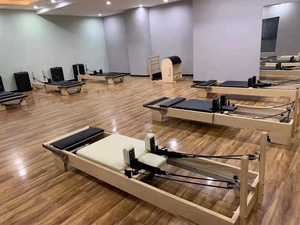 Dezhou Shizhuo Boay พิลาทิส Reformer เครื่องสีขาวเมเปิ้ลไม้พิลาทิสเตียงสำหรับโยคะ - Product Image 4