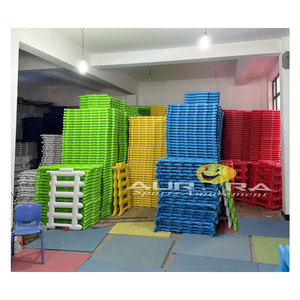 Grado commerciale all'aperto i bambini giocano la fossa della palla della schiuma con la recinzione di plastica bianca per il gioco morbido casa giochi centri - Product Image 3