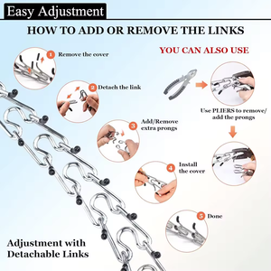 <span class=keywords><strong>Collar</strong></span> de entrenamiento de cadena Chapado en plata de 2,5-4mm de ancho ajustable para perros, puntas de liberación rápida de hierro sólido, puntas de goma cómodas - Product Image 3