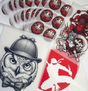 Autocollants DTF prêts à imprimer pour sacs, chapeaux, animaux de compagnie, motifs à repasser, transferts thermiques pour t-shirts, autocollants de style urbain - Product Image 2