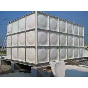 Производство, прямая продажа, стеклопластиковый резервуар для воды, 10000 галлонов, резервуар для хранения воды для сбора дождевой воды SMC