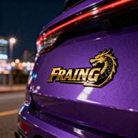 Oem Custom You Own Design Electroplate Chrome 3D Metal Car Logo Emblemas 3M Autoadhesivo Car Badges Auto Emblemas