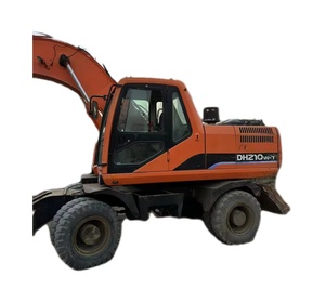 Doosan DH210W-7 210-7 DH210 Pelle sur pneus Machine lourde en stock Pelle sur chenilles mobile Pelle d'occasion en vente - Product Image 2