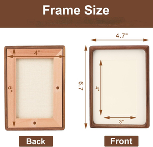 Les cadres <span class=keywords><strong>en</strong></span> <span class=keywords><strong>bois</strong></span> naturel présentent des murs et des tablettes horizontaux ou verticaux, des cadeaux pour les bébés, les couples, les parents - Product Image 2