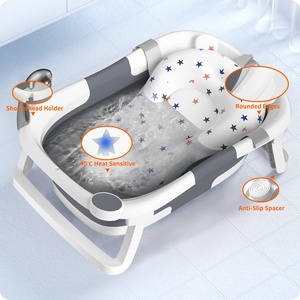 Nouvelle <span class=keywords><strong>baignoire</strong></span> pour bébé portable multifonctionnelle de style voyage, matériau écologique, <span class=keywords><strong>baignoire</strong></span> pliable pour bébé - Product Image 3