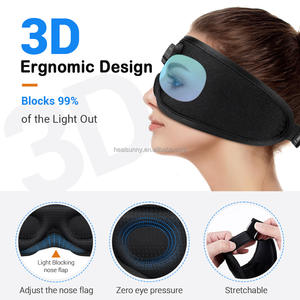 Masques pour les yeux Bluetooth Milk Silk 3D Full Blackout Respirant Smart Music Sleeper White Noise - Product Image 4
