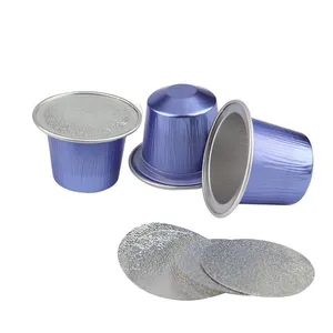 Factory Sales Aluminum Coffee Capsules Accept Custom Made Size Color Coffee Capsules With Foil Lid